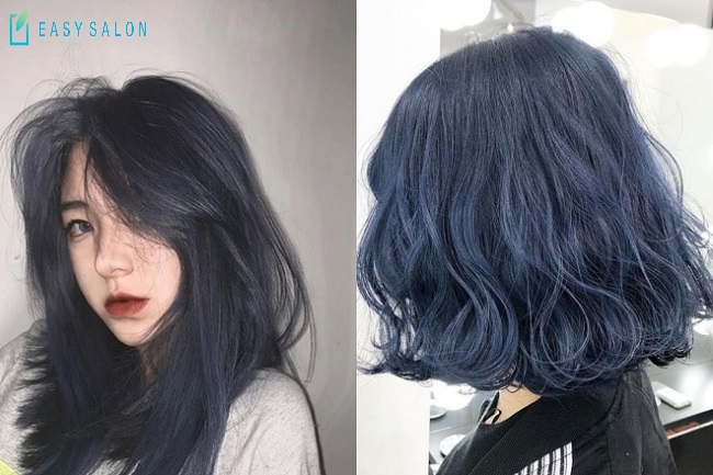 Màu Nhuộm Tóc Xanh Blu trên nền tóc tẩy YOHACA  Thuốc nhuộm tóc   TheFaceHoliccom