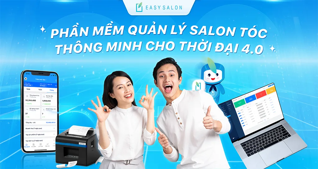 EasySalon - phần mềm quản lý tiệm tóc thông minh