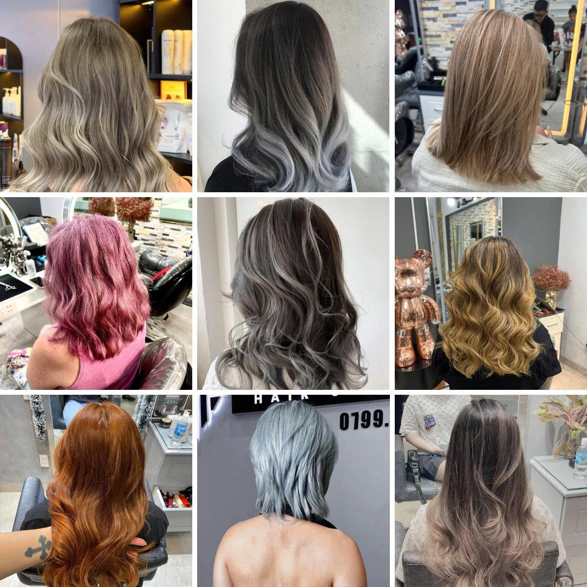 CÁC KIỂU TÓC Ở TIỆM
