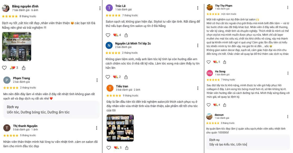 ĐÁNH GIÁ TỪ GOOGLE MAP