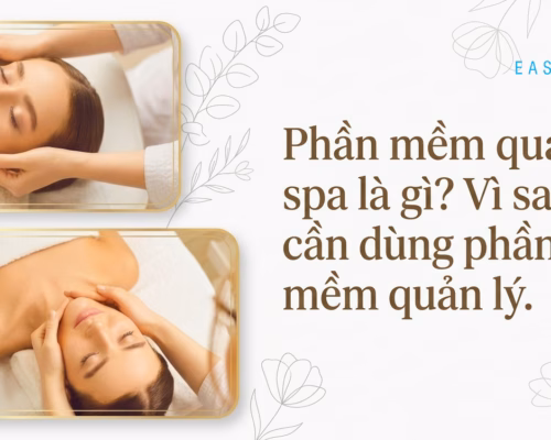 Phần mềm quản lý spa trên giao diện tablet tại quầy lễ tân